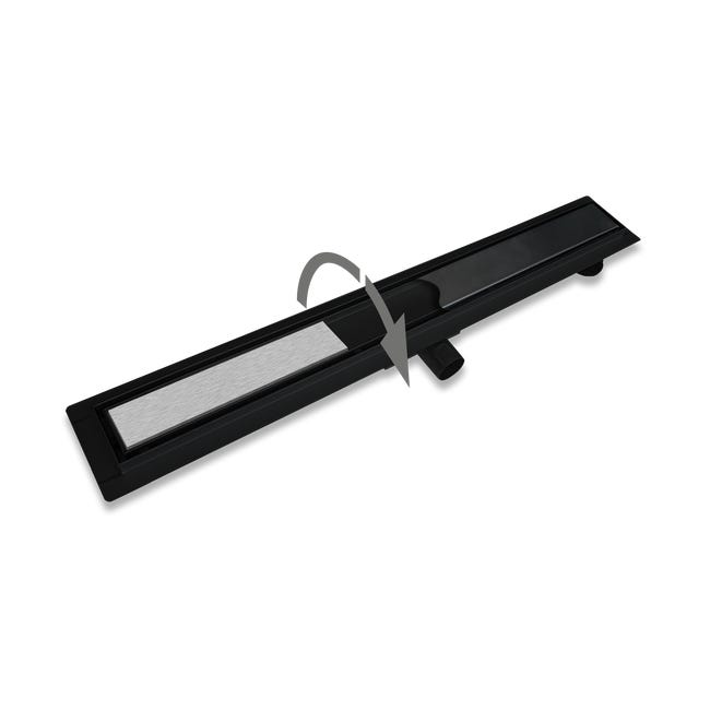 Odpływ liniowy prysznicowy Veo Drain Black 70 cm 2w1 Breezz