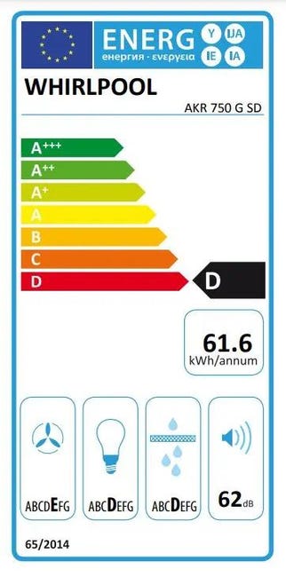 Okap do zabudowy AKR 750 G SD Whirlpool