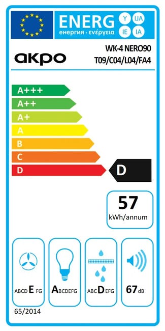 Okap kominowy WK-4 Nero Eco 90 cm Akpo