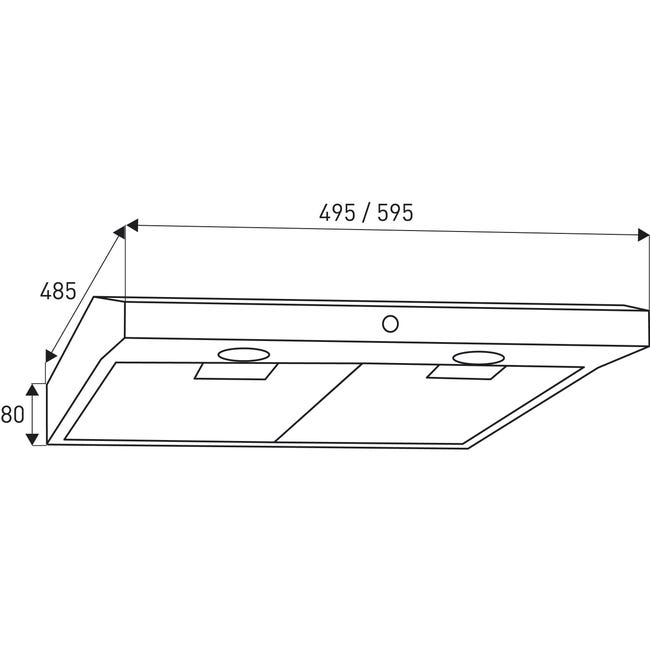 Okap podszafkowy Modo 60 cm Novoterm