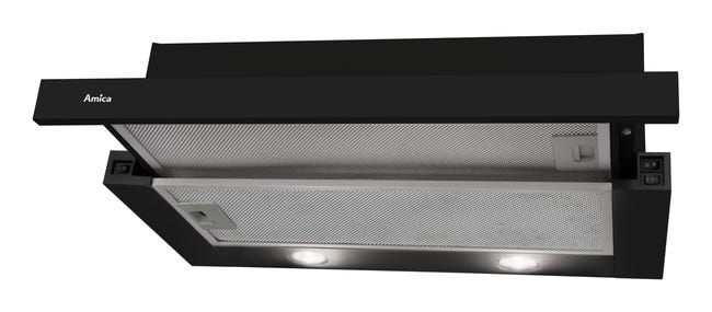 Okap podszafkowy teleskopowy OTP6243BG 60 cm czarny Amica