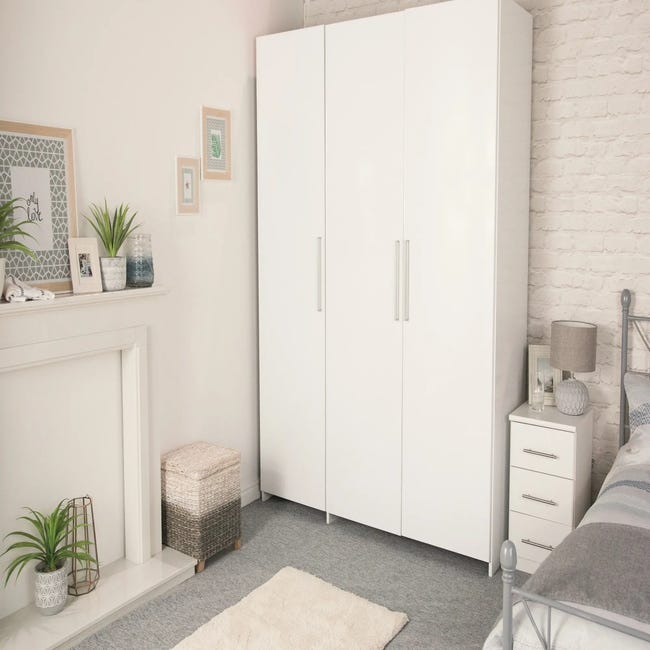 Okleina jednolita biała 67.5 x 200 cm w połysku