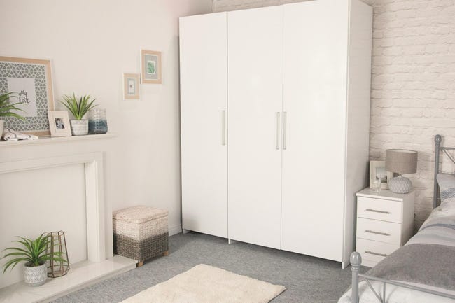 Okleina jednolita biała 90 x 210 cm matowa
