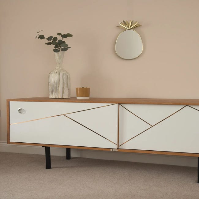 Okleina jednolita biała 90 x 210 cm w połysku