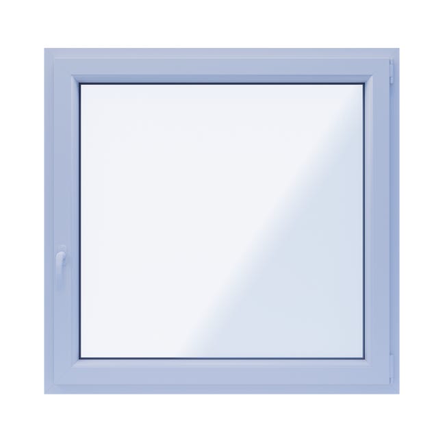 Okno PCV 2-szybowe fasadowe O16 złoty dąb 1165x1135 mm otwierane do wewnątrz prawe Witraż
