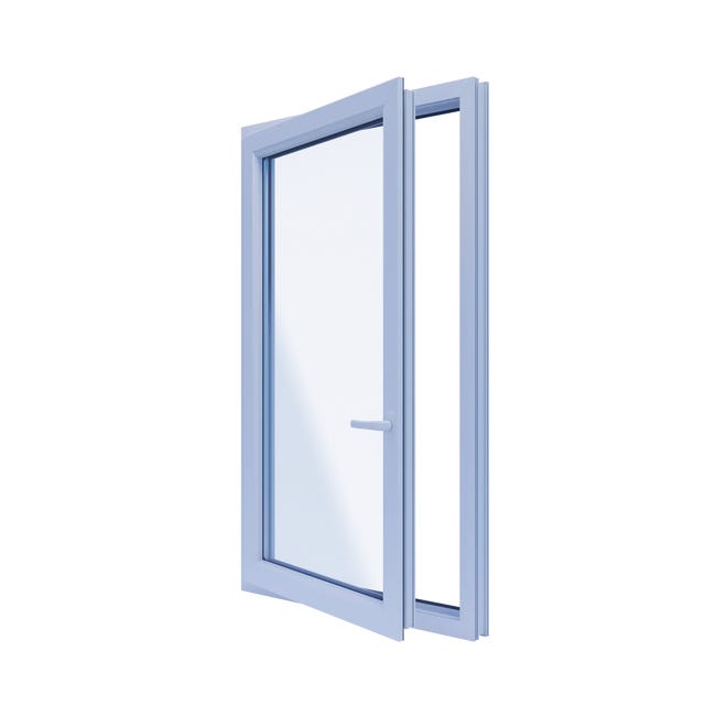 Okno PCV 2-szybowe fasadowe O31 białe 865x1435 mm otwierane do wewnątrz lewe