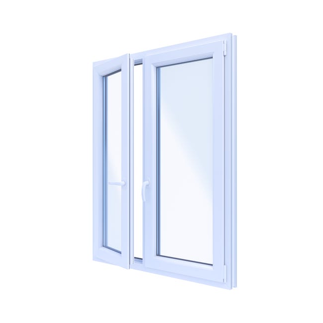 Okno PCV 2-szybowe fasadowe O33A białe 1165x1435 mm otwierane do wewnątrz lewe