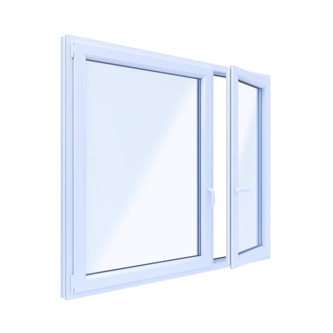 Okno PCV 3-szybowe fasadowe 84/O36 białe 1765x1435 mm otwierane do wewnątrz prawe