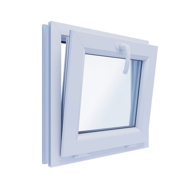 Okno PCV 3-szybowe fasadowe 85/O1 białe 565x535 mm uchylne do wewnątrz