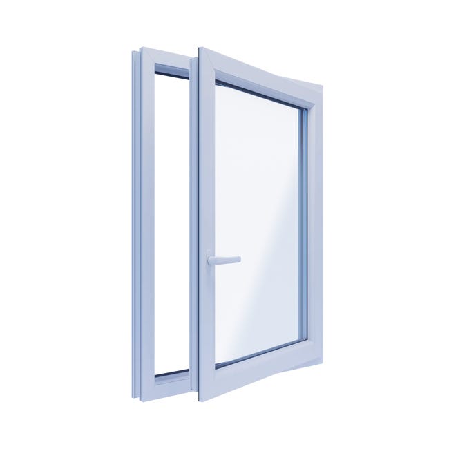 Okno PCV 3-szybowe fasadowe 85/O14 białe 865x1135 mm otwierane do wewnątrz prawe