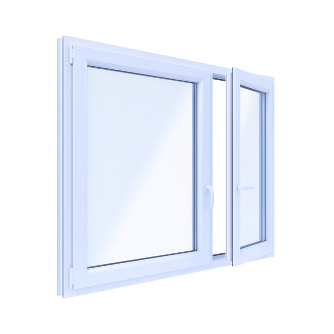 Okno PCV 3-szybowe fasadowe 85/O18 białe 1465x1135 mm otwierane do wewnątrz prawe