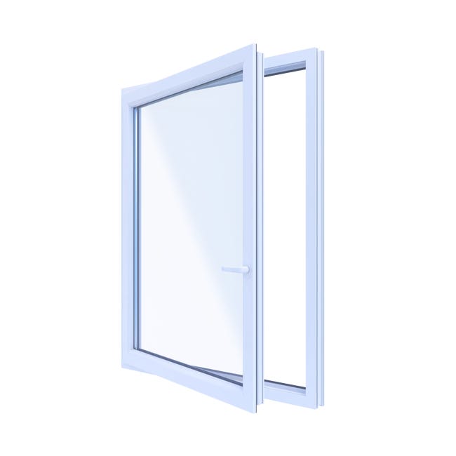 Okno PCV 3-szybowe fasadowe 85/O33 białe 1165x1435 mm otwierane do wewnątrz lewe