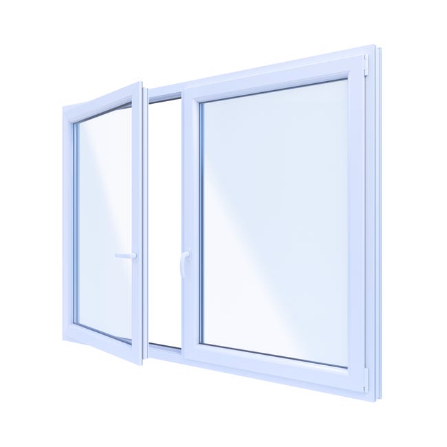 Okno PCV 3-szybowe fasadowe 85/O39 białe 2065x1435 mm otwierane do wewnątrz lewe