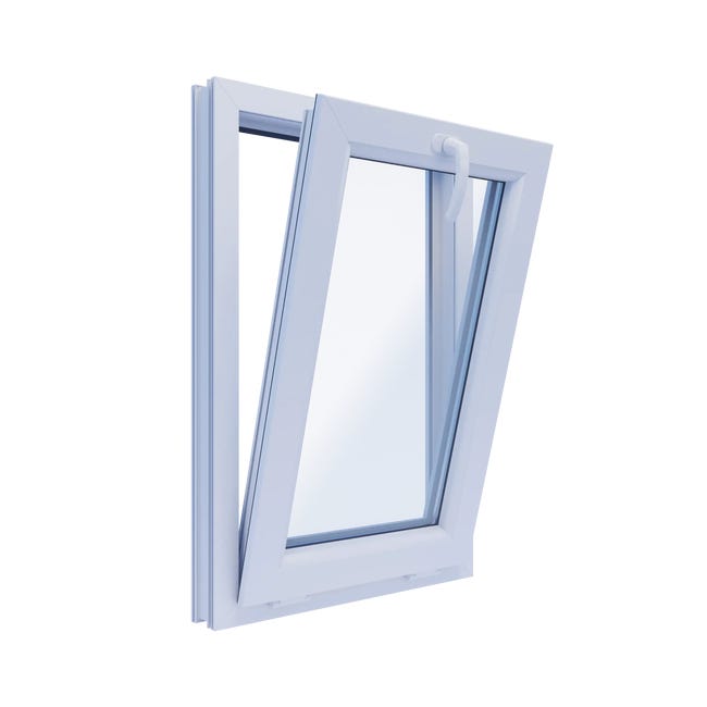 Okno PCV 3-szybowe fasadowe 85/O4 białe 565x835 mm uchylne do wewnątrz