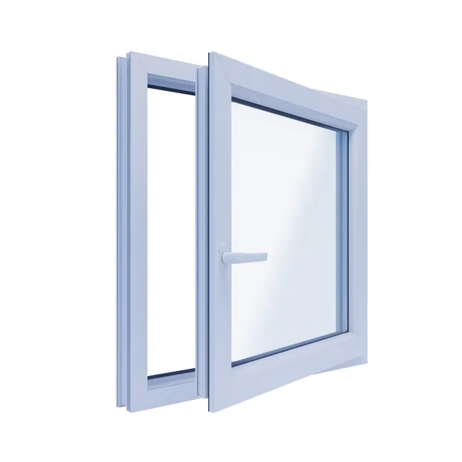 Okno PCV 3-szybowe fasadowe 85/O5 białe 865x835 mm otwierane do wewnątrz prawe