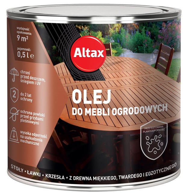 Olej  0.5 l Naturalny Taras i ogród ALTAX