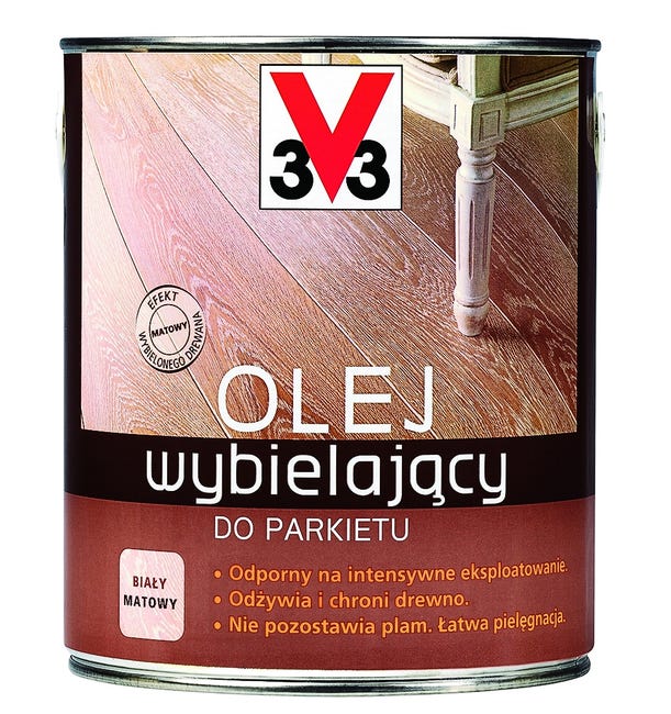 Olej WYBIELAJĄCY DO PARKIETU 2.5 l V33