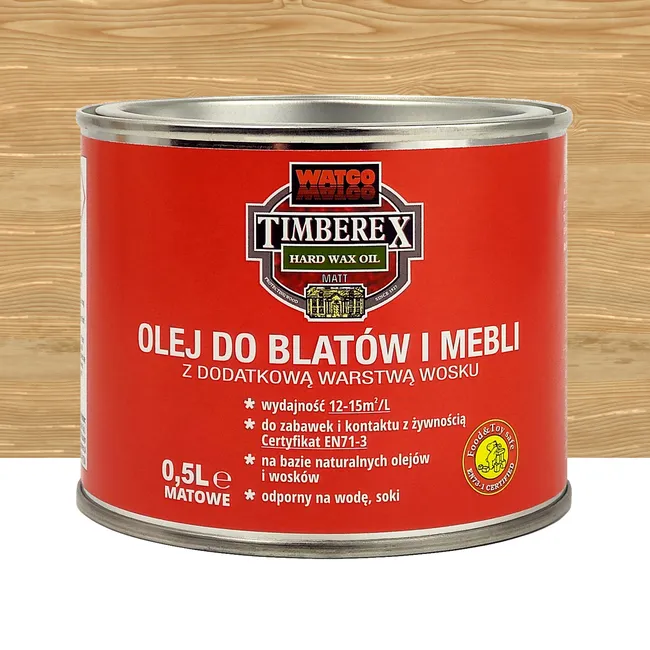 Olej do blatów i mebli 0.5 l Timberex