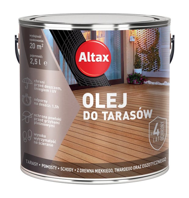Olej do tarasów Brąz 2.5 l Altax