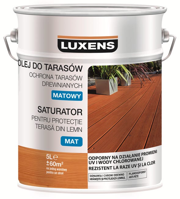 Olej do tarasów SATURATOR 2.5 l Teak Matowy LUXENS