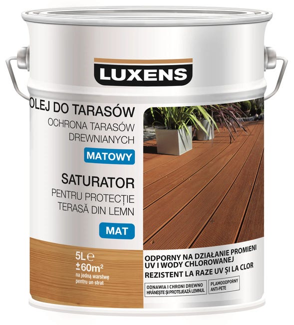 Olej do tarasów SATURATOR 2.5 l Teak Matowy LUXENS