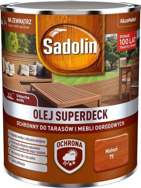 Olej do tarasów SUPERDECK 0.75 l Mahoń SADOLIN