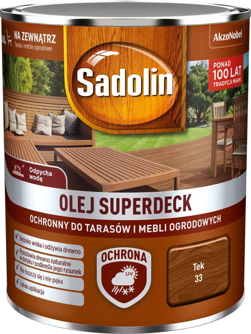 Olej do tarasów SUPERDECK 0.75 l Tek SADOLIN