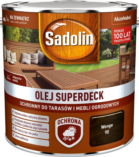 Olej do tarasów SUPERDECK 2.5 l Wenge SADOLIN