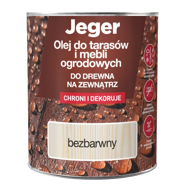 Olej do tarasów Transparentny 0.7 l Jeger