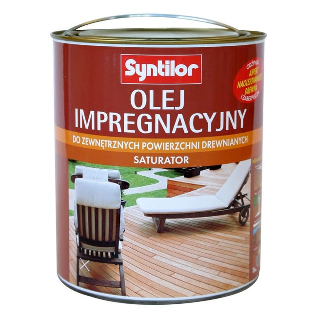 Olej impregnacyjny do tarasów SATURATOR 2.5 l Drewno egzotyczne SYNTILOR
