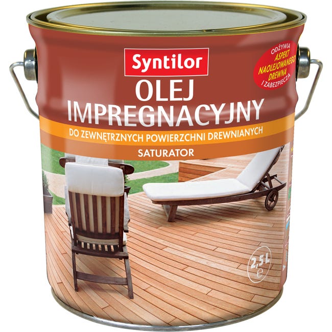 Olej impregnacyjny do tarasów SATURATOR 2.5 l Miodowy SYNTILOR