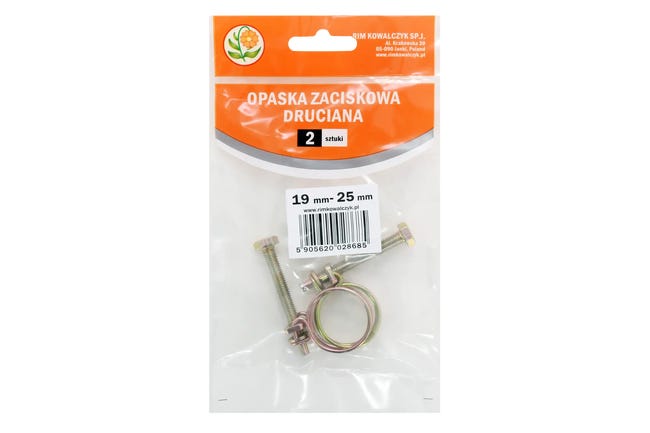Opaska metalowa druciana 19-25 mm 2szt.
