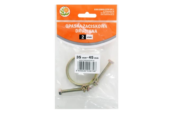 Opaska metalowa druciana 35-45 mm 2szt.