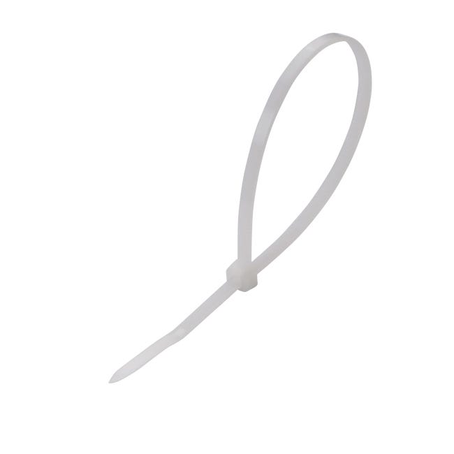 Opaska zaciskowa 3.5 x 200 mm 25 szt. biały LEXMAN
