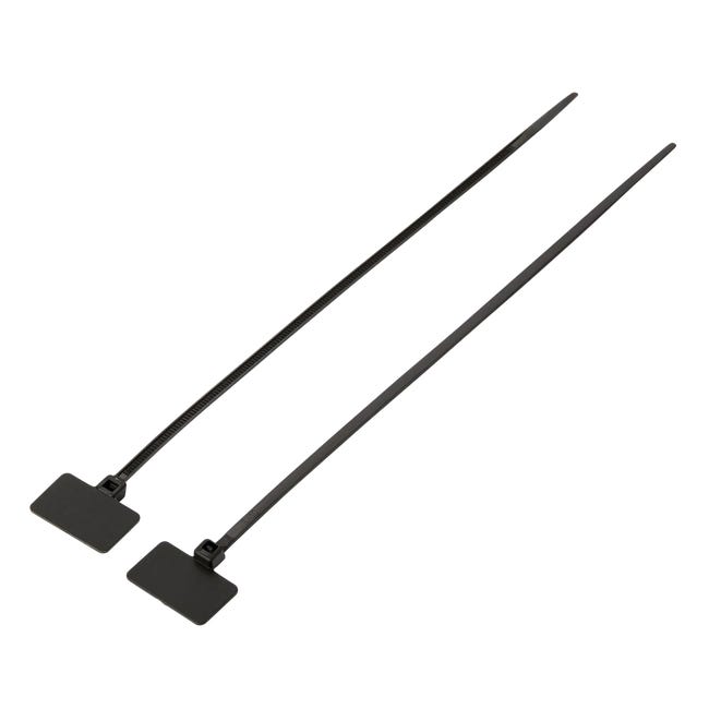 Opaska zaciskowa z tabliczką opisową 3.2 x 215 mm 25 szt. czarna LEXMAN