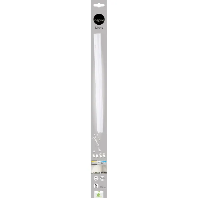 Oprawa LED Moss 57.9 cm 970 lm biała Inspire