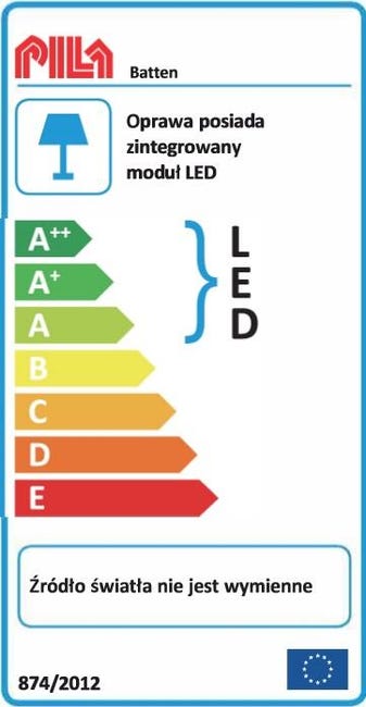 Oprawa LED PILA IP20 3200 lm biała PHILIPS