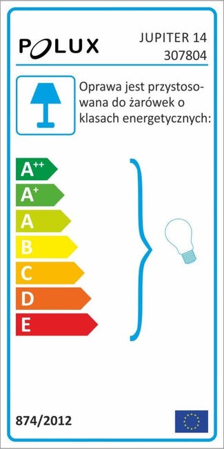 Oprawa natynkowa JUPITER 13.6 x 19 cm czarna E27 POLUX