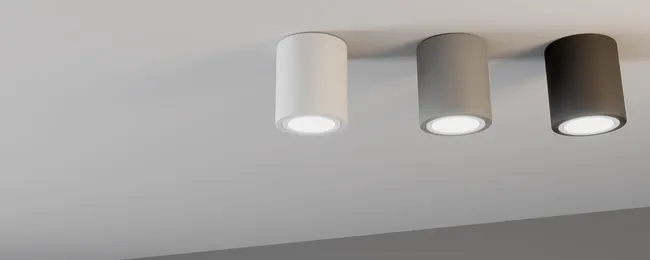 Oprawa natynkowa JUPITER śr. 10 cm czarna POLUX