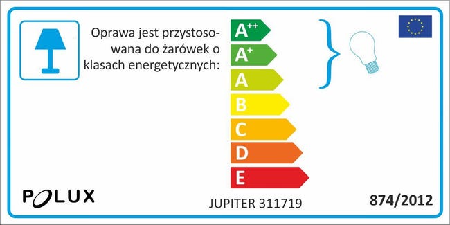 Oprawa natynkowa JUPITER śr. 17 cm czarna POLUX