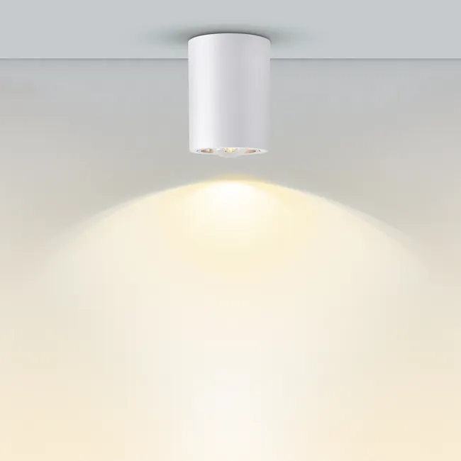 Oprawa natynkowa Jupiter śr. 9 cm biała E27 Inspire