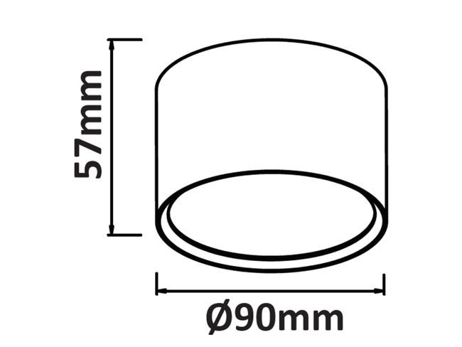 Oprawa natynkowa Kendal stała 6 W biała LED Light Prestige	