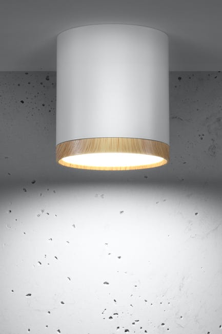 Oprawa natynkowa TUBA IP20 śr. 6.8 cm biała LED CANDELLUX