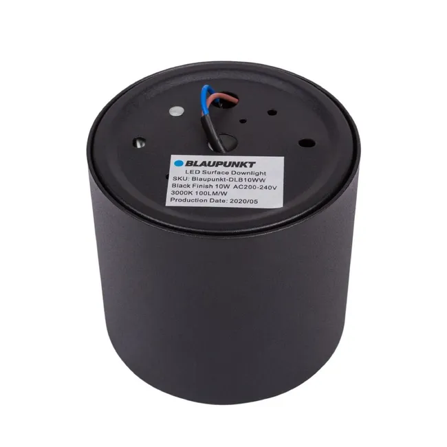 Oprawa natynkowa stała 10 W czarna LED Blaupunkt