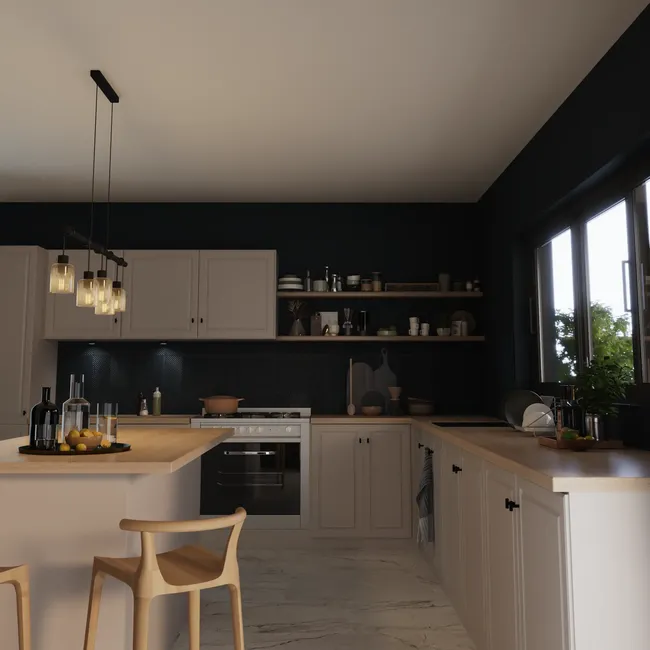 Oprawa podszafkowa LAKAO IP20 6.4 cm czarna LED INSPIRE