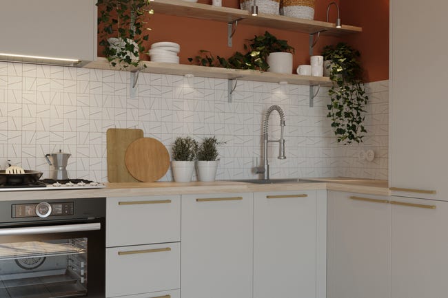Oprawa podszafkowa LAKAO IP20 6.4 cm srebrna LED INSPIRE