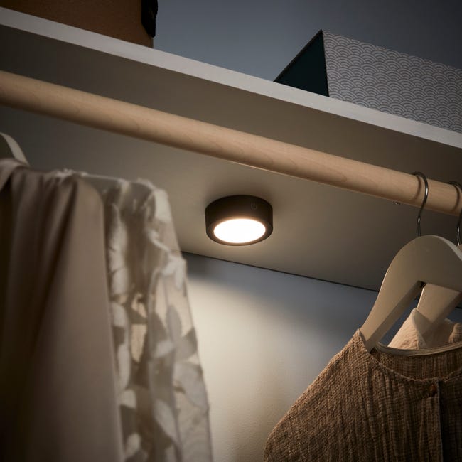 Oprawa podszafkowa Lakao czarna 7 cm USB LED Inspire