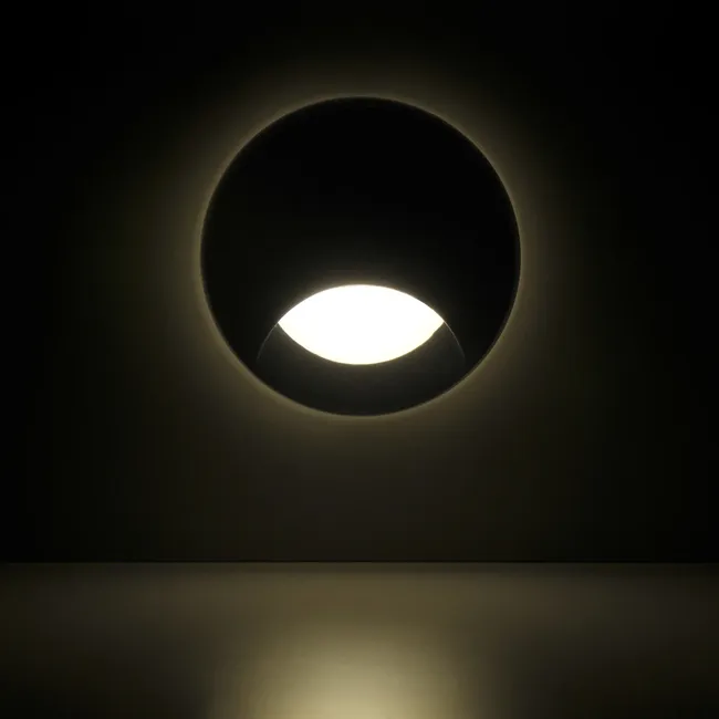 Oprawa schodowa Q1 biała okrągła 6 cm IP44 LED Goldlux