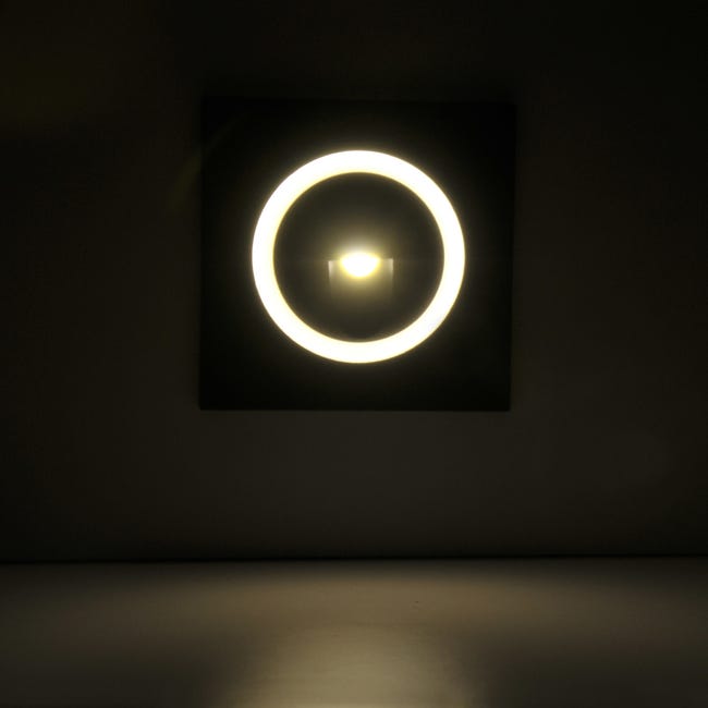 Oprawa schodowa Q3 szara kwadratowa 6 cm IP44 LED Goldlux