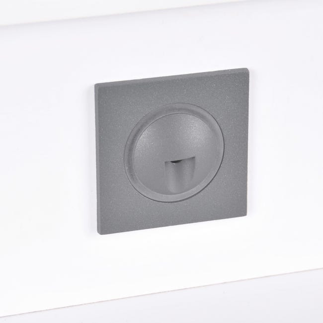 Oprawa schodowa Q3 szara kwadratowa 6 cm IP44 LED Goldlux
